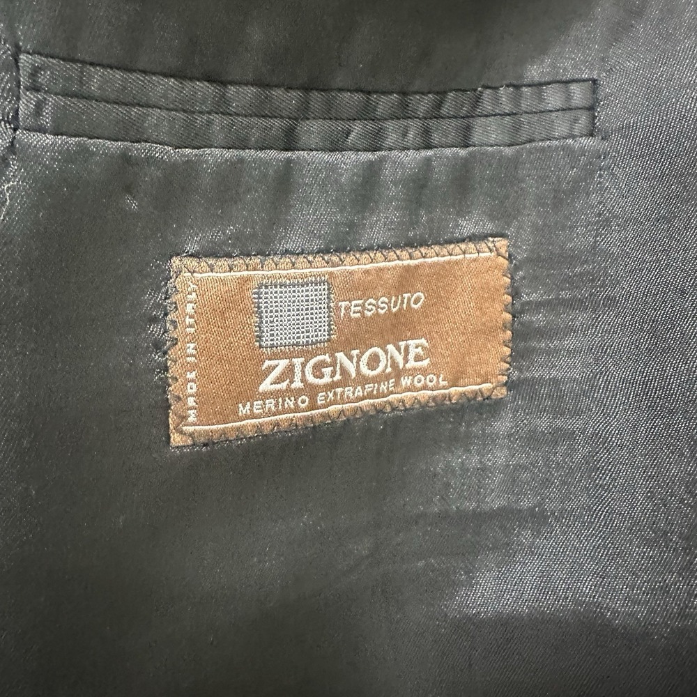 Today's Man Sandro Blazer 44R Made in Italy Zignone Merino Wool - Picture 10 of 11